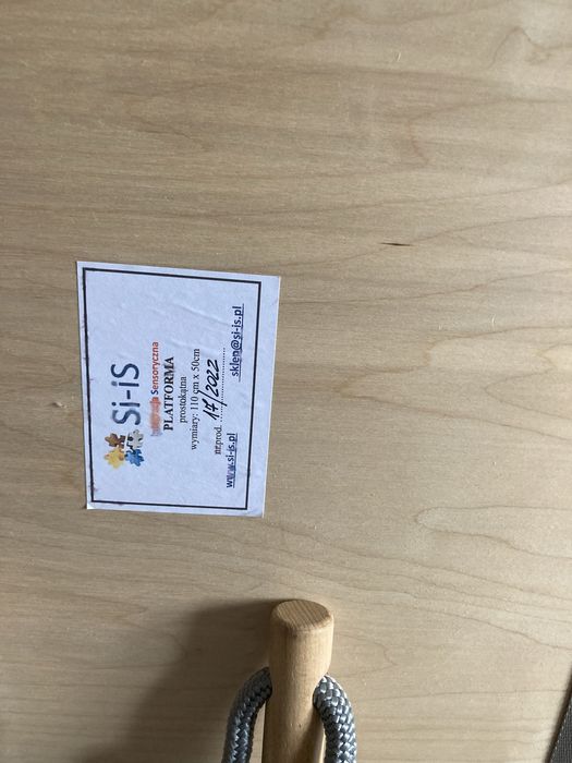 Huśtawka platforma SI zielona jak nowa 110cmx50 cm