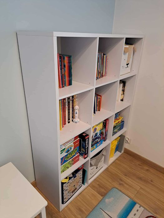 Regał Nepo Plus 114 cm z 12 półkami biały