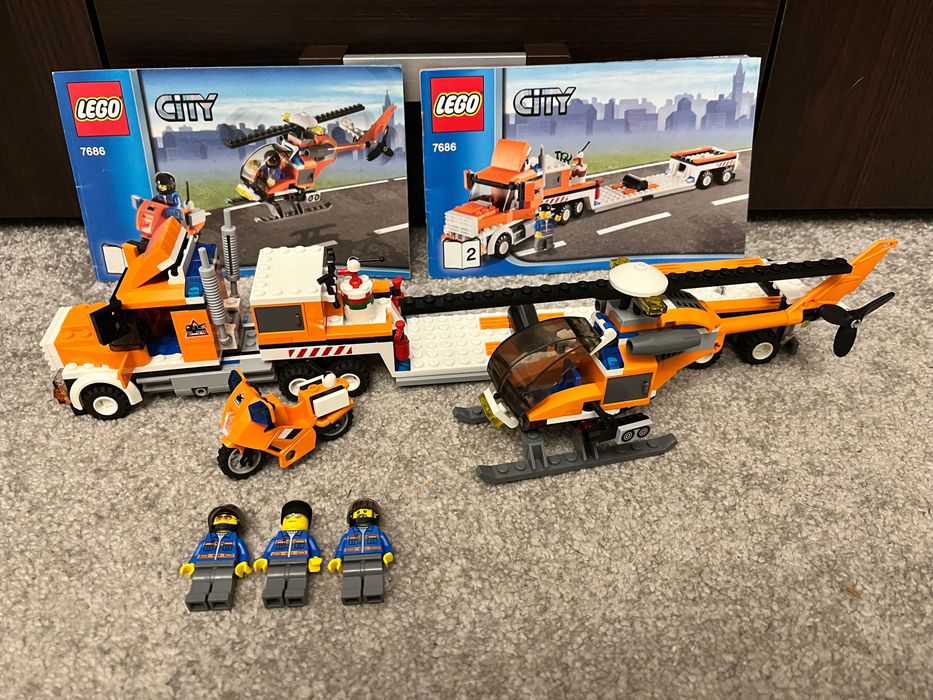 Lego City 7686 laweta do przewozu helikoptera