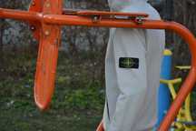 XS S M L XL » Stone Island Кофта » Бежевая Зип Худи » Стон Айленд