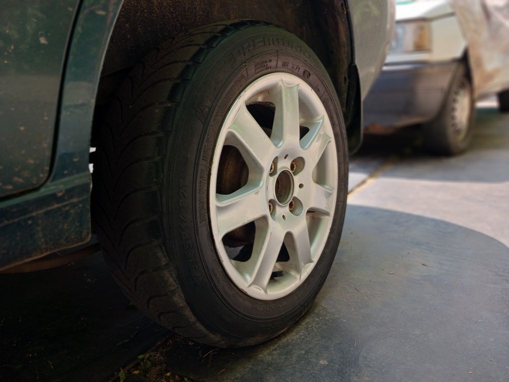 Литые диски с резиной r14 4x100 део ланос комплектом 4 штуки Секретка