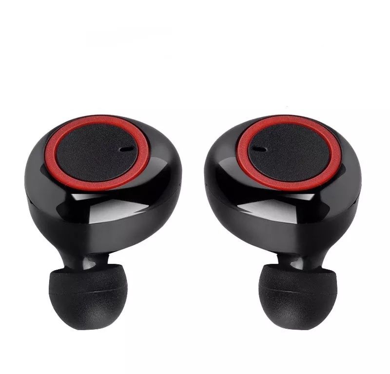 Вакуумні бездротові навушники Y50 TWS black-red