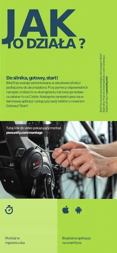 PowUnity Biketrax - zabezpieczenie przed kradzieżą Twojego e-bike'a