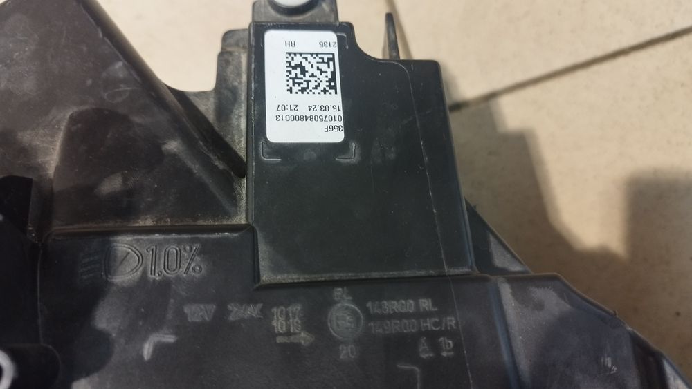 Lampa przednia prawa Fiat tipo led