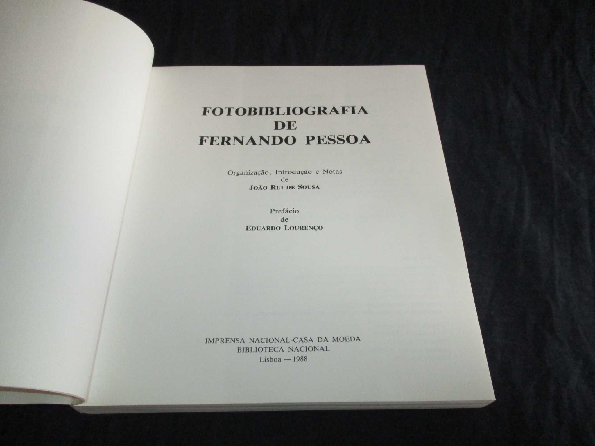 Livro Fernando Pessoa Fotobibliografia 1902 a 1935 INCM