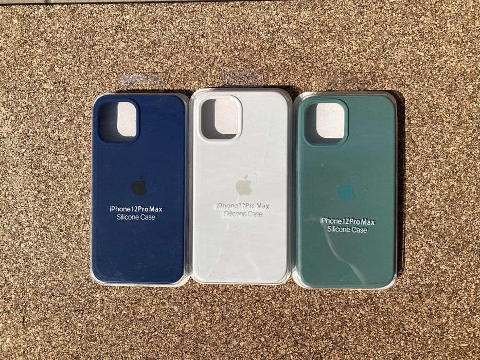 Etui silikonowe iPhone 11 - 12 - 13 - 14 - 15 Pro /Max/Plus (3 etui)