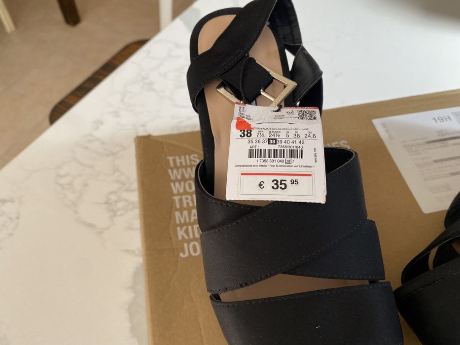 Sandalias Zara novas comEtiqueta 38