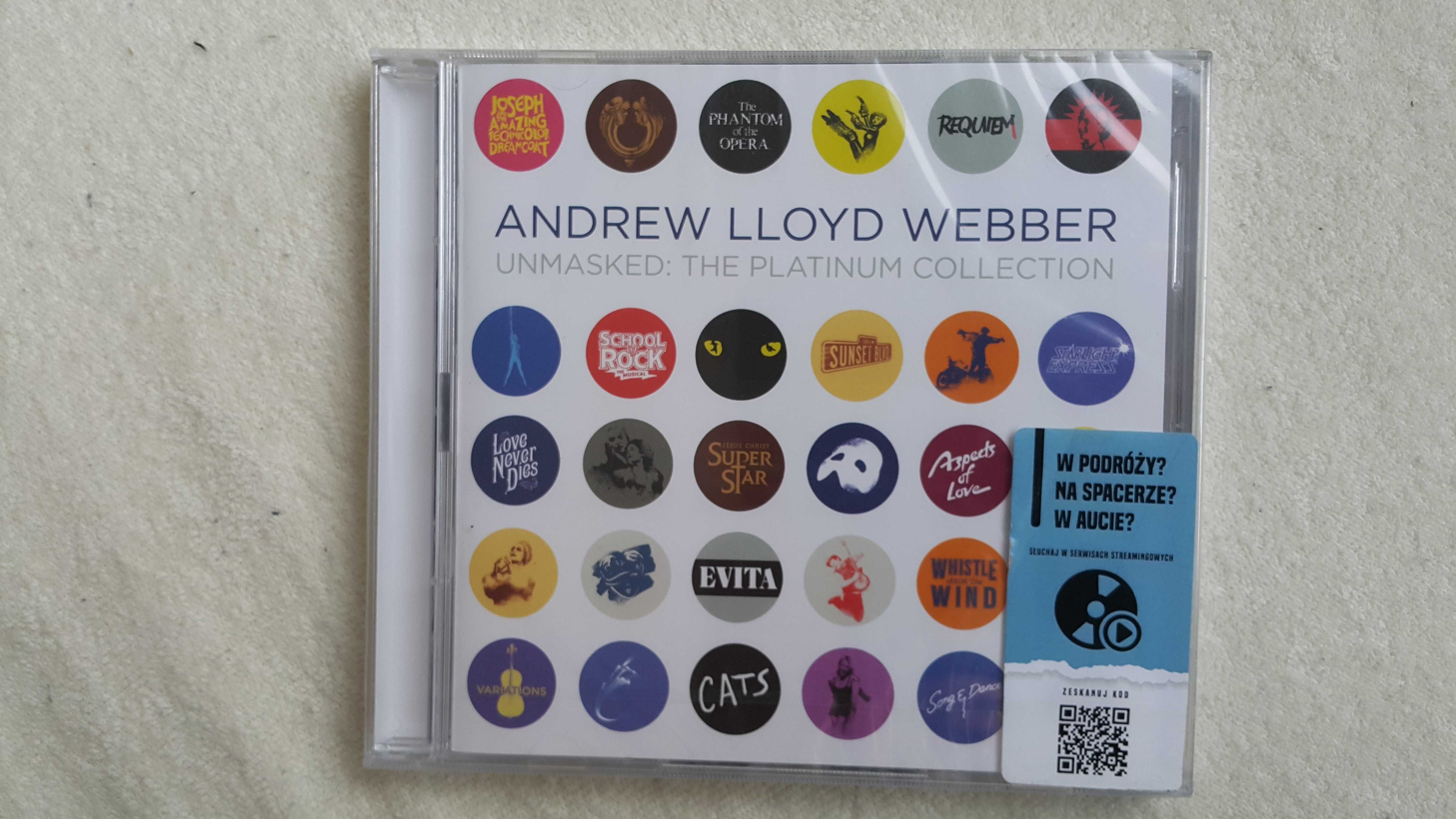 CD Andrew Lloyd Webber - Unmasked: The Platinum. Folia.