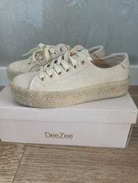 Espadryle na slomianej koturnie DeeZee 37 NOWE