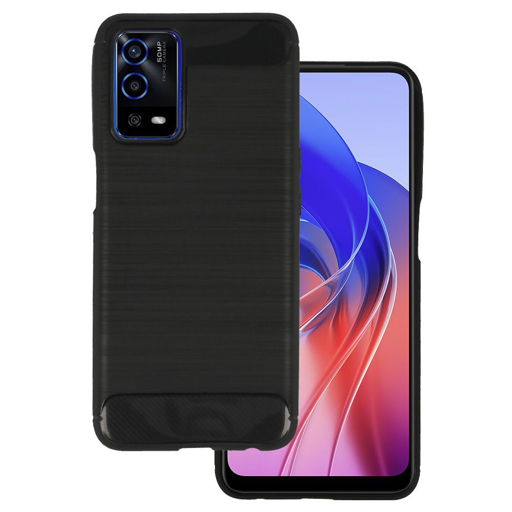 Back Case Carbon Do Oppo A55 4G Czarny