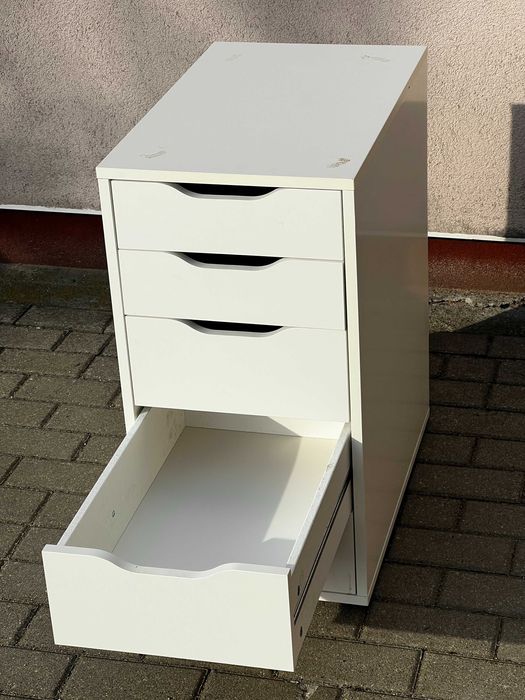 Biała szafka z szufladami / komoda biurowa / organizer - jak IKEA Alex