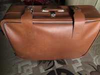 Шкіряний кожаний чемодан, валіза