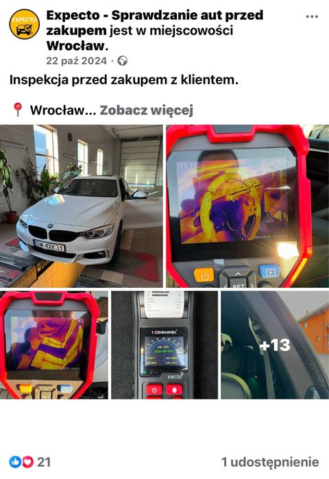 SPRAWDZANIE SAMOCHODÓW przed zakupem Rzeczoznawca auta pomoc Wrocław