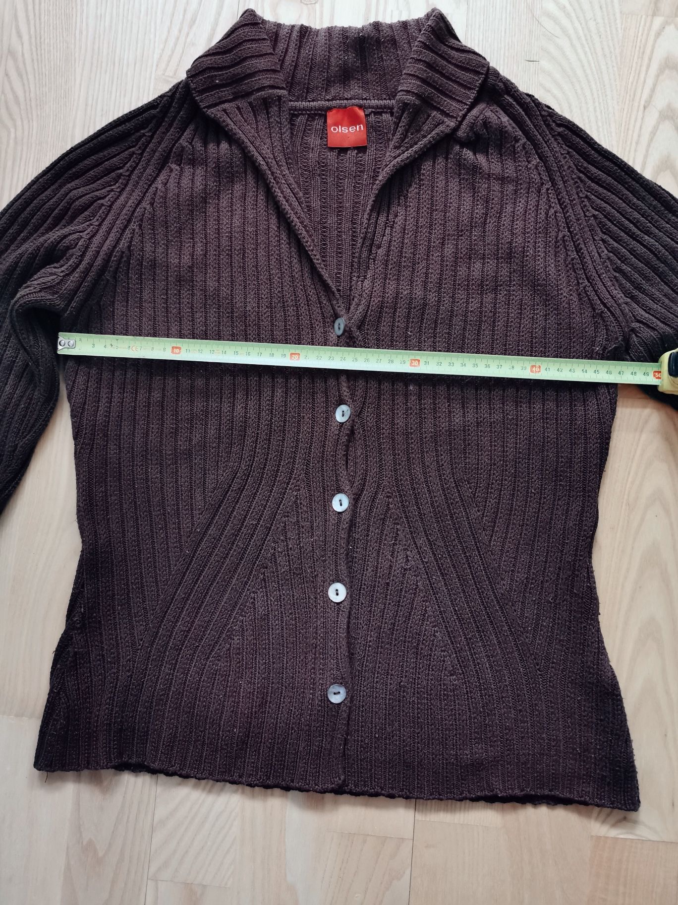 Damski sweter OLSEN, rozmiar 40 DE, bawełna/Acryl, brązowy, kolor kawy