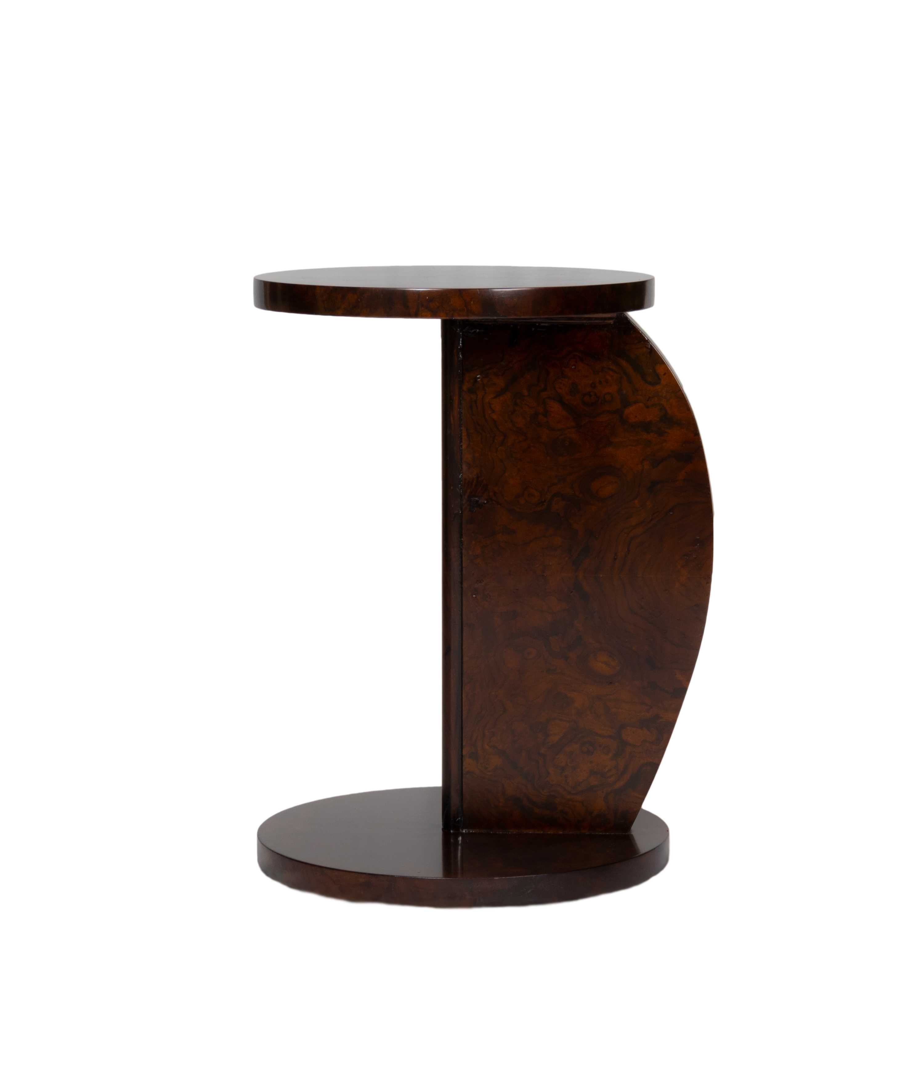 Mesa pedestal circular Art Deco | século XX