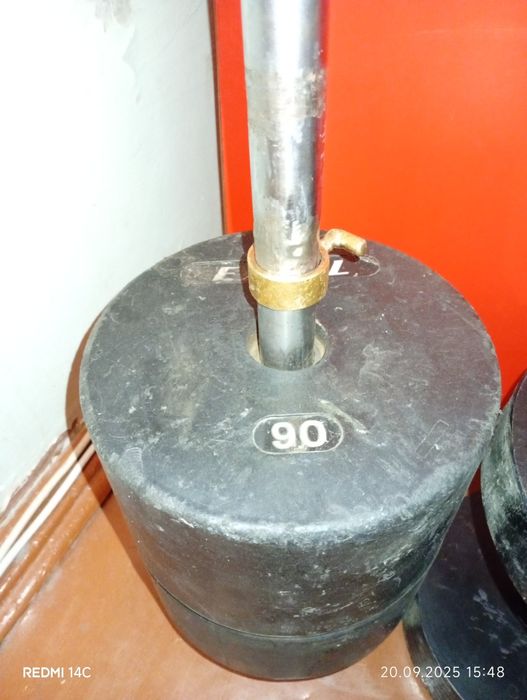 Диски, блины на олимпийский гриф 51мм, вес 2,5кг.