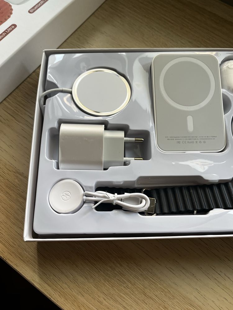 Kit 6 em 1 para iPhone / PowerBank Magsafe / Inpods Pro / Smartwatch