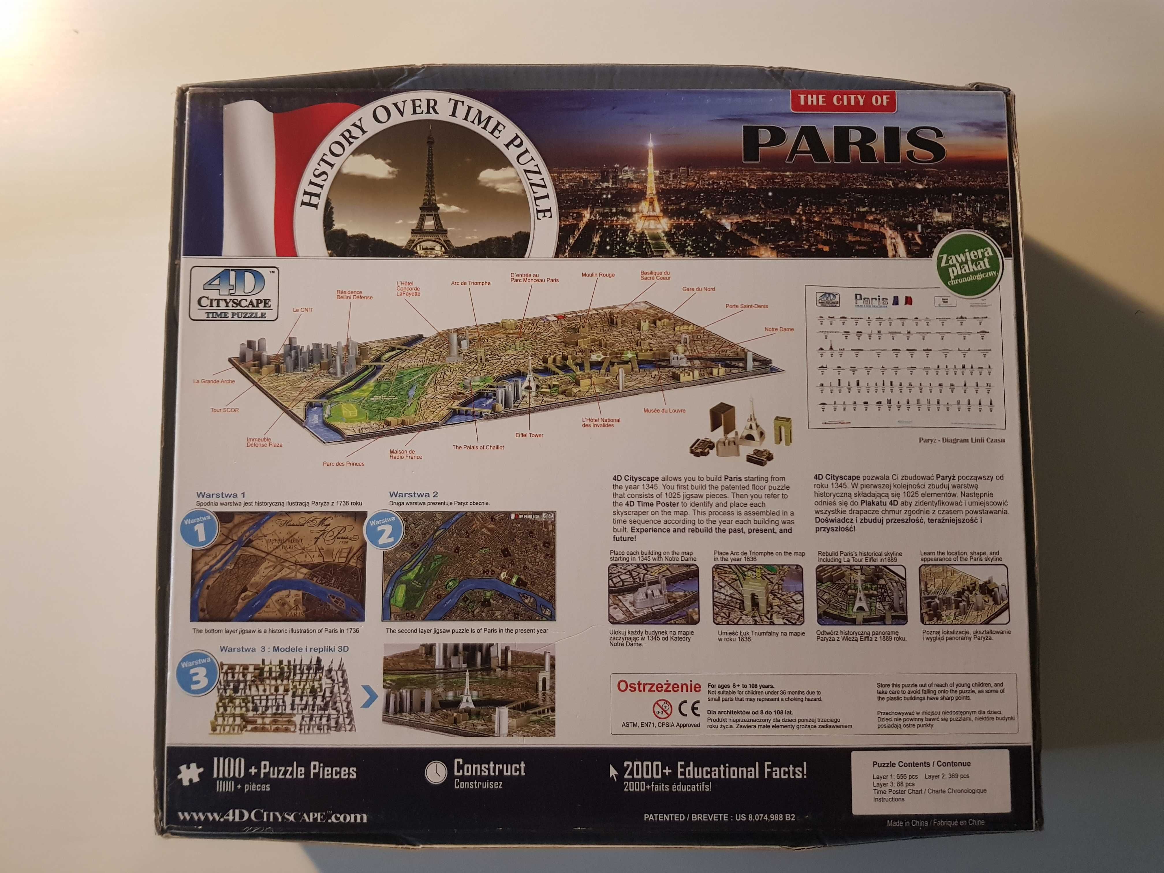 Puzzle 4D  Paryż