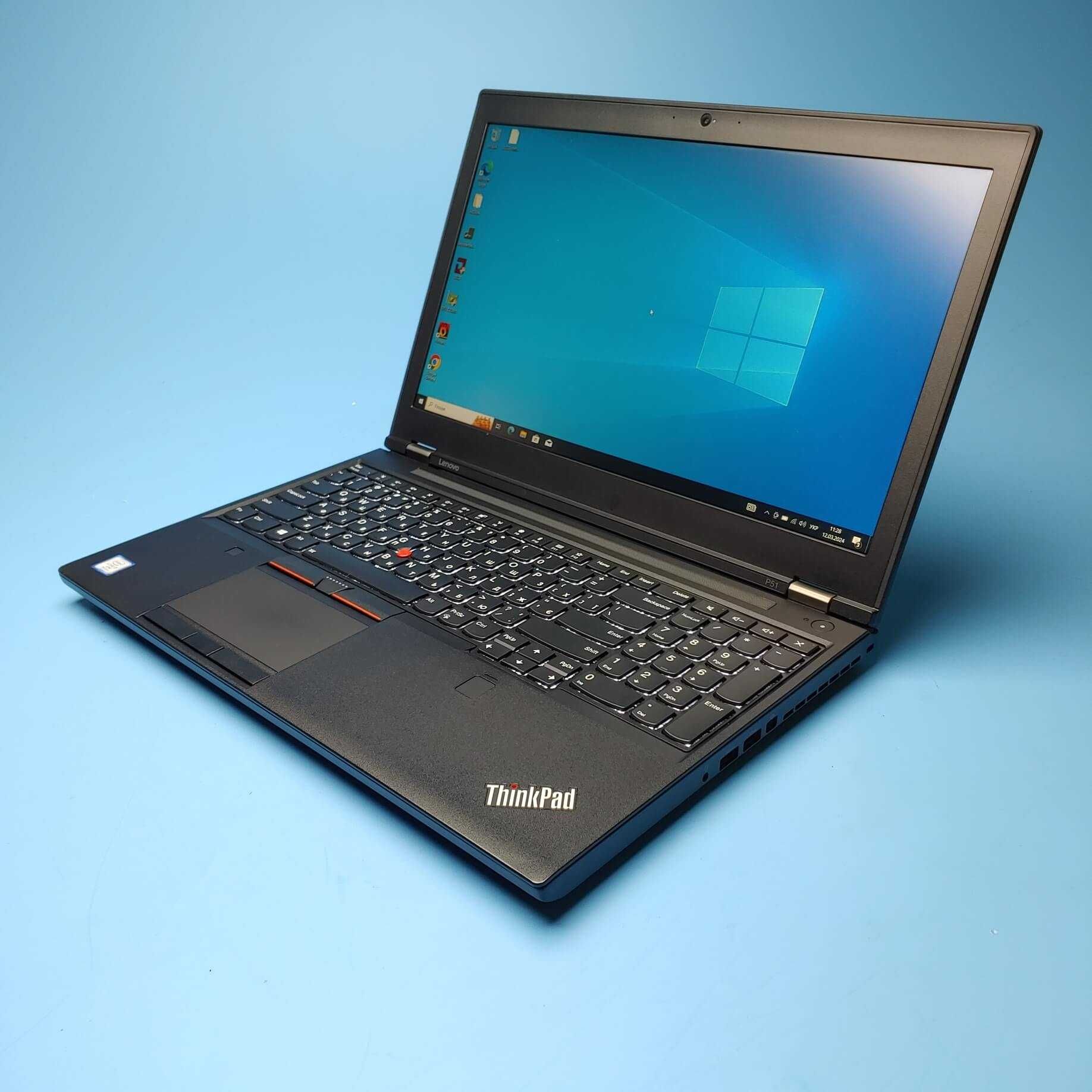 Ноутбук Lenovo ThinkPad P51 (i7-7820HQ/RAM32/SSD480/QuadroM1200)(7179)