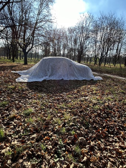 Маскувальна сітка на машину 4х6, зима