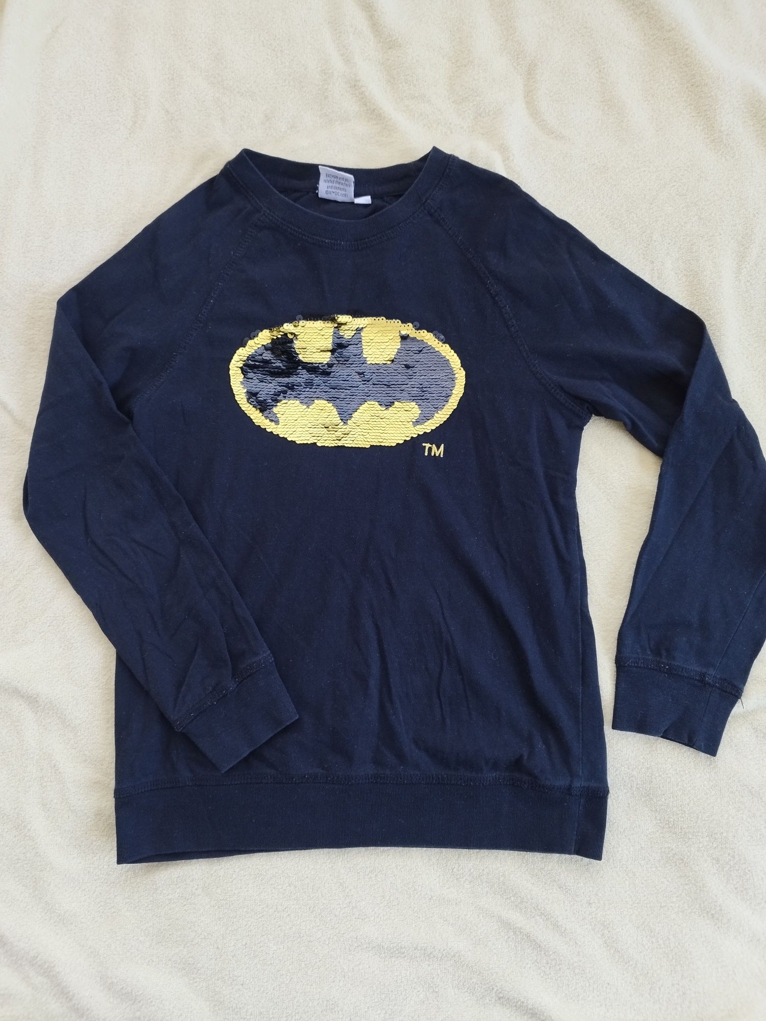 Bluzka Batman roz. 134 odwracane cekiny