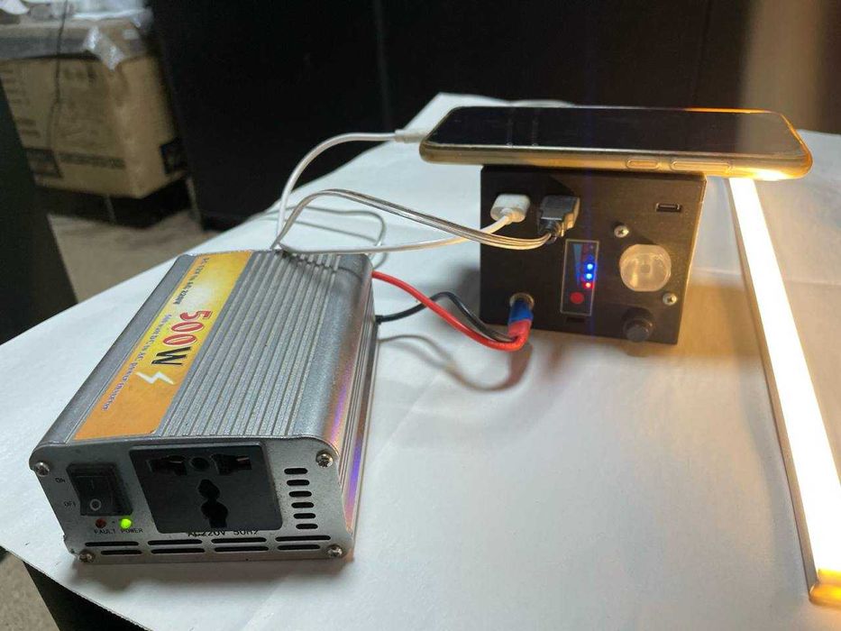 Павербанк/Аккумулятор LI-Ion 12 В 15Аг/ зарядна станція