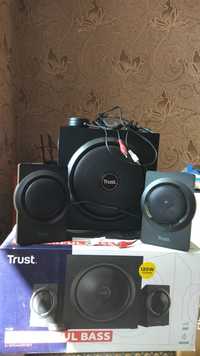 Колонки Yuri Trust 2.1 speaker set 120w (60wx60w+саб) з гарантією