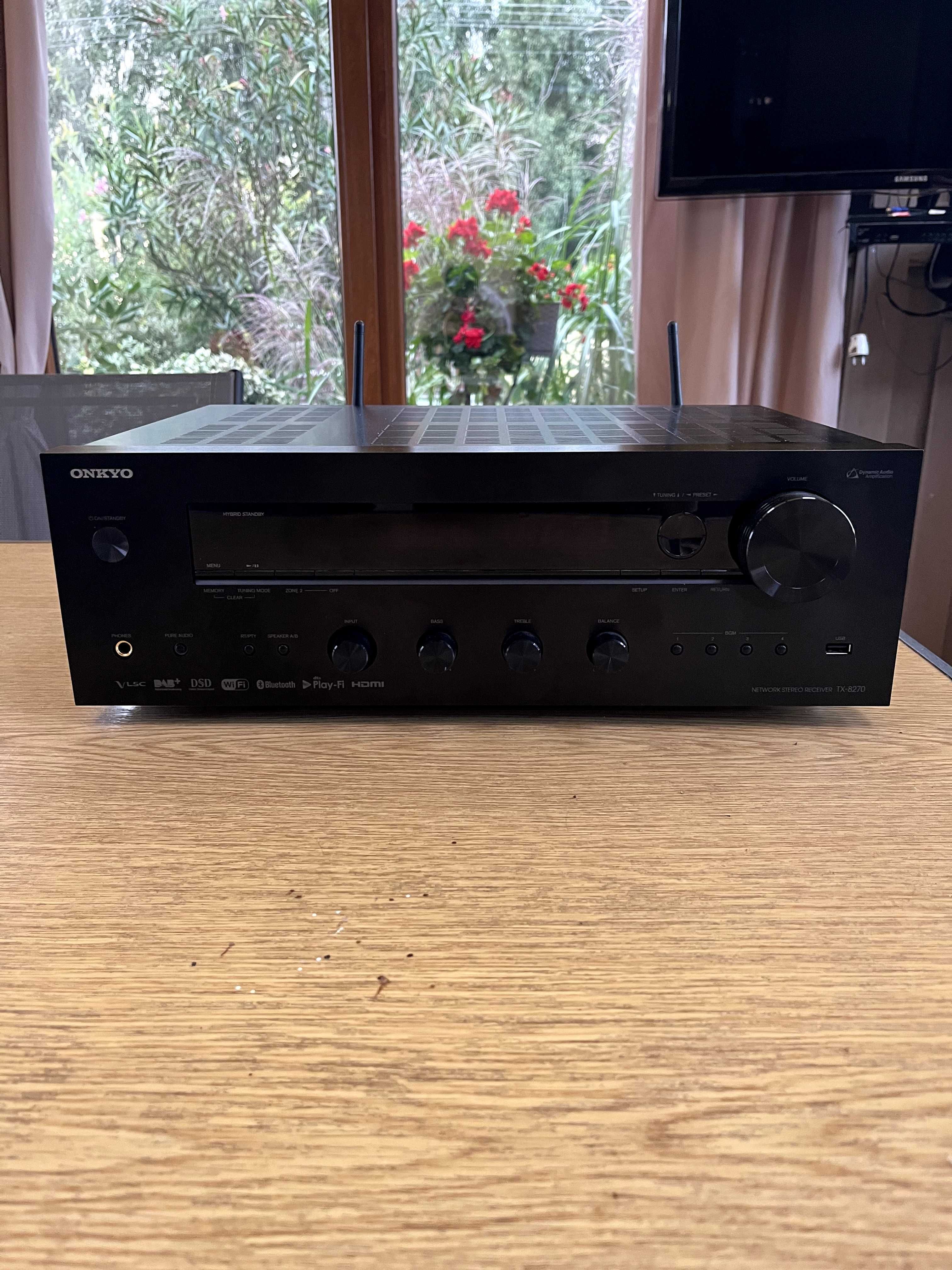 Amplituner Onkyo TX-8270 – świetny stan, Wi-Fi, Bluetooth, sieciowy