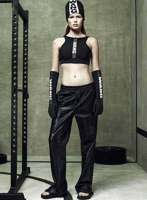 Кожаные брюки Alexander Wang