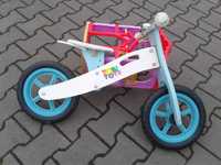 Mocny drewniany ładny rowerek dla małego dziecka - TOBI TOYS