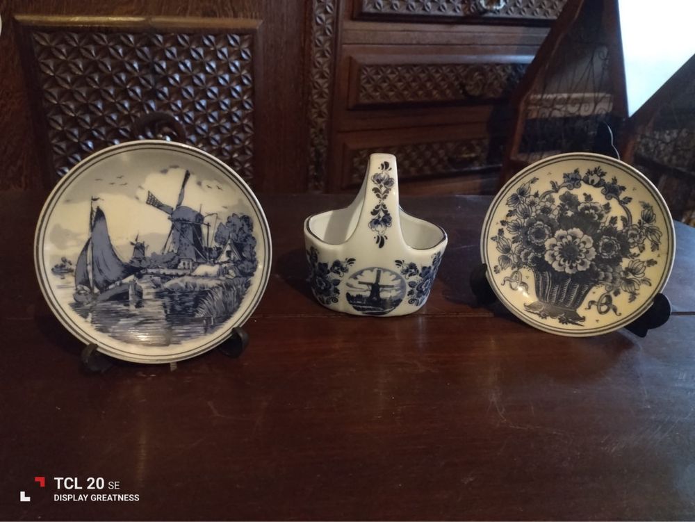 Três peças originais da Holanda, marcadas