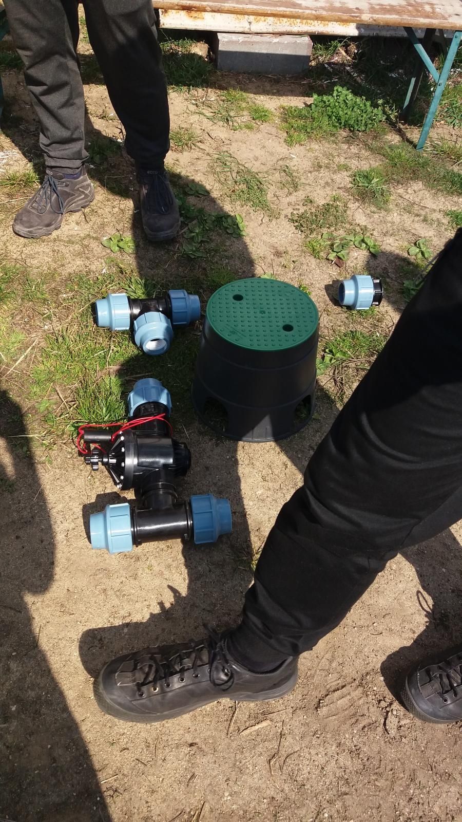 Nawodnienie do ślimakow,hydrofor 150, pompa belardi,800 paśników