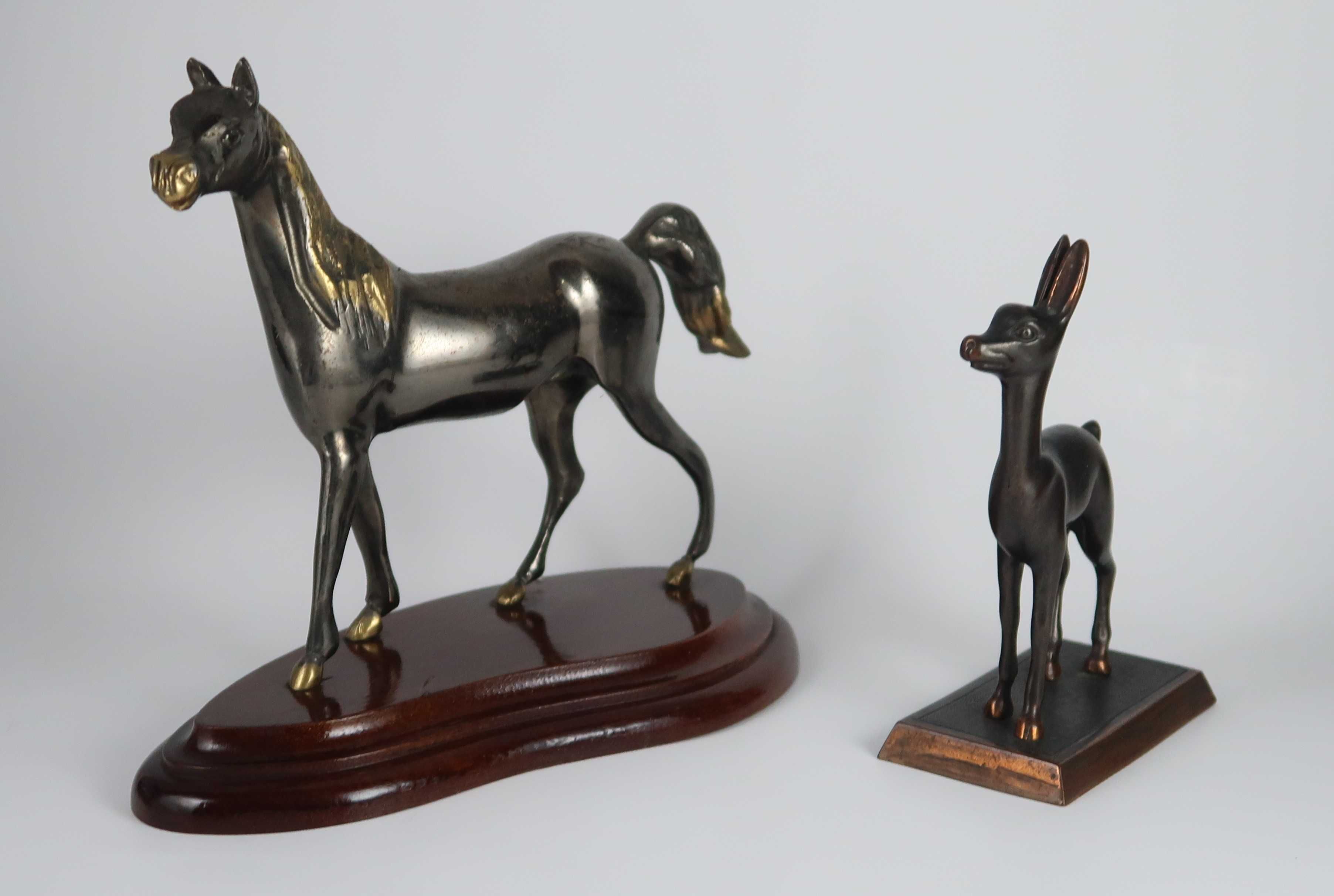 2  esculturas em bronze / latão