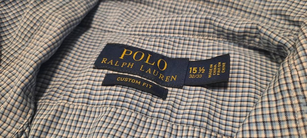 Хлопковая рубашка Polo Ralph Lauren (L)