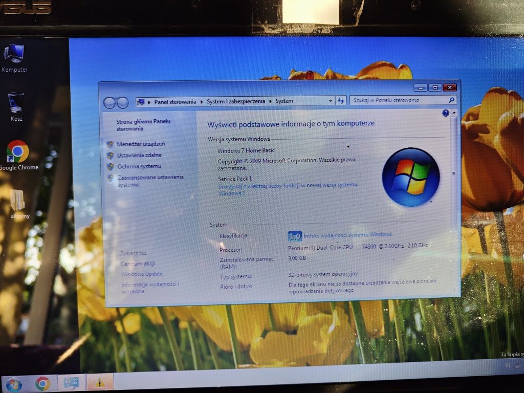 Laptop Asus Windows 7