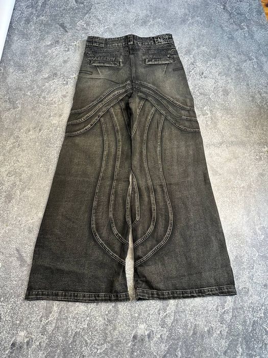 NFS NO FAITH STUDIOS baggy faded opium archive джинси широкие джинсы Л