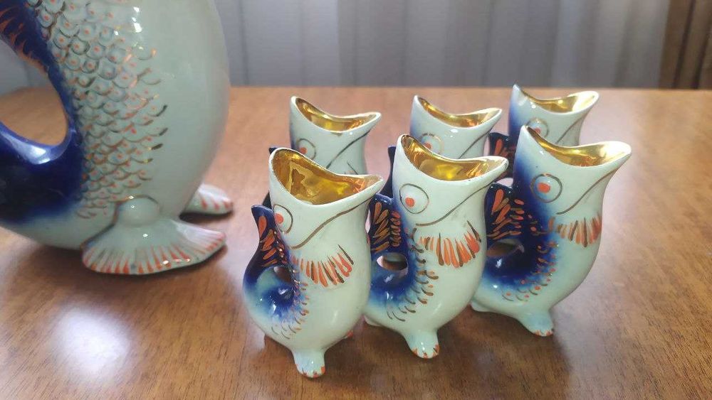 Набір порцеляновий "Рибки" на 5 персон СРСР