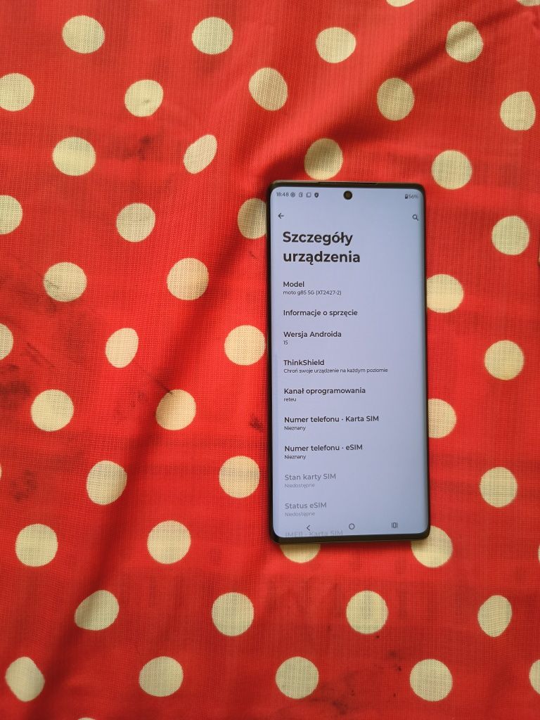 j.NOWY Motorola G85 12/256 5G NFC Gwarancja 12GB Ram 256GB Dual Sim