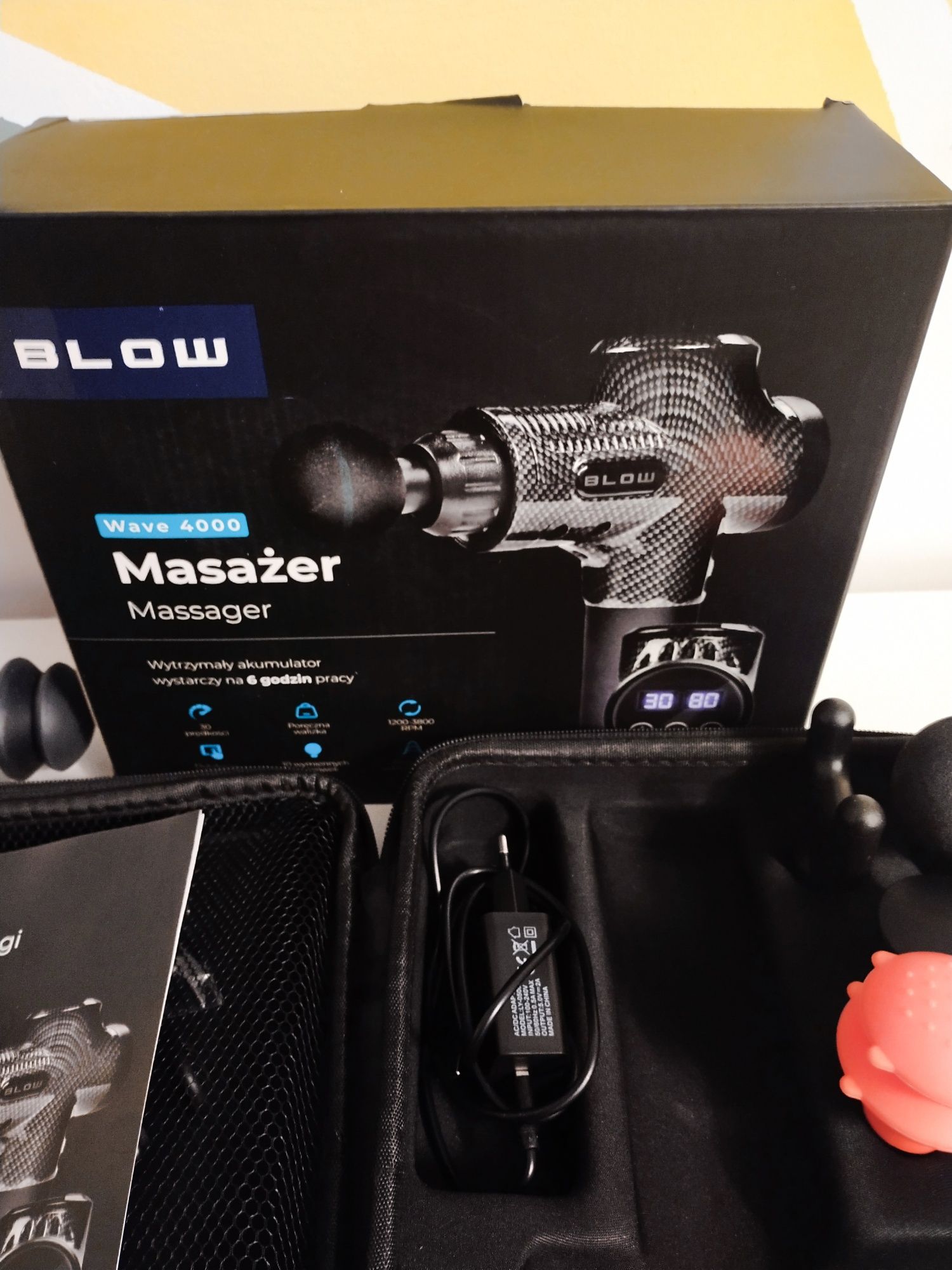 Massager gun blow wagę 4000