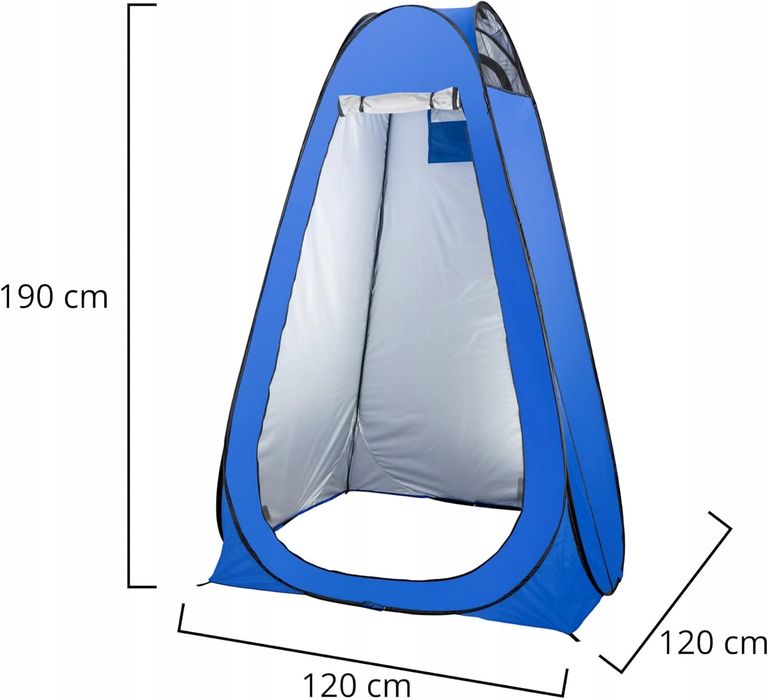 Namiot na prysznic i WC – przenośny, składany, plażowy, kempingowy
