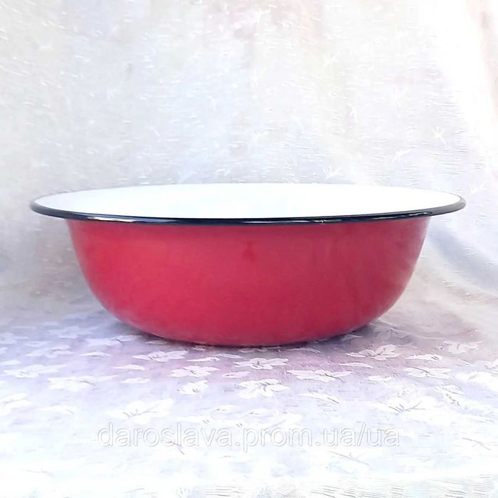 Таз (миска) емальований Idilia (9 л) в асортименті, НОВІ!