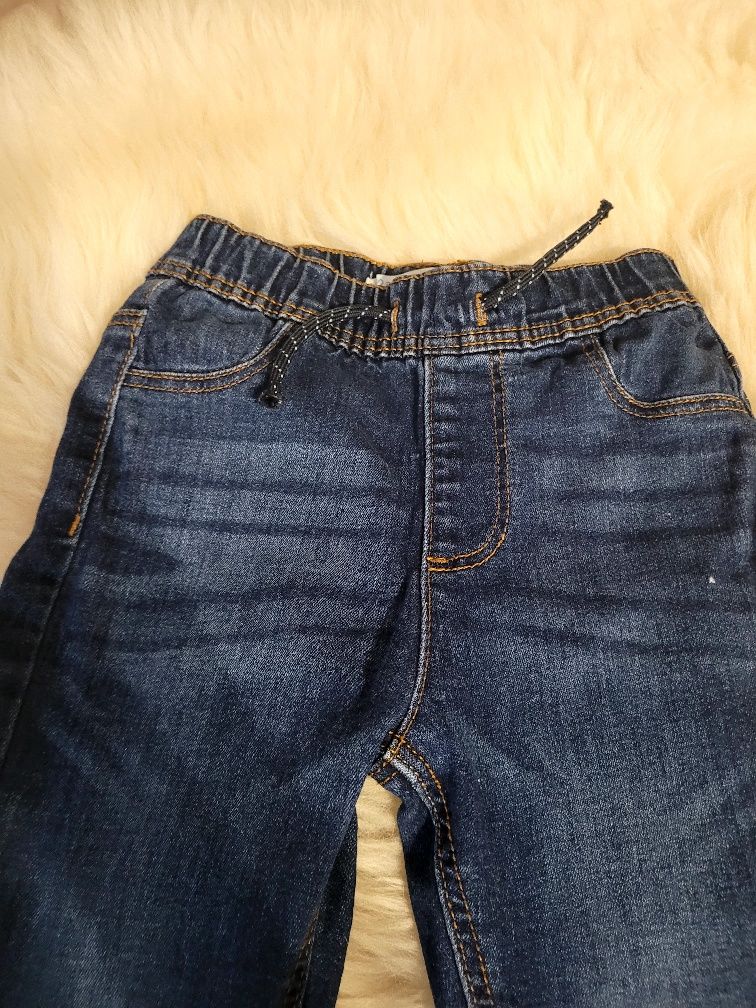 Jeansy na gumce 18-24m (92) Primark.