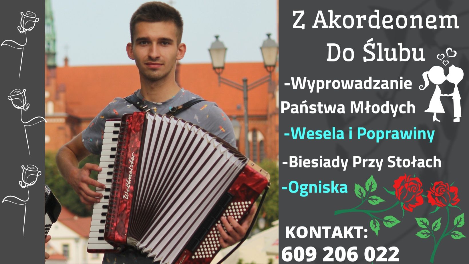 Akordeonista na Wyjście Pary Młodej (Marsz Weselny)