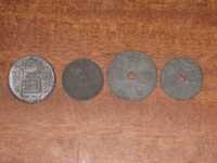 Монеты Бельгии (немецкая окупация) - 4 шт.