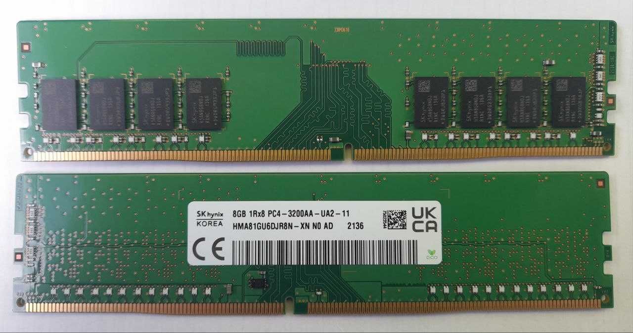 Оперативна пам'ять (ОЗУ) Hynix 8 GB DDR4 3200 MHz - НОВА