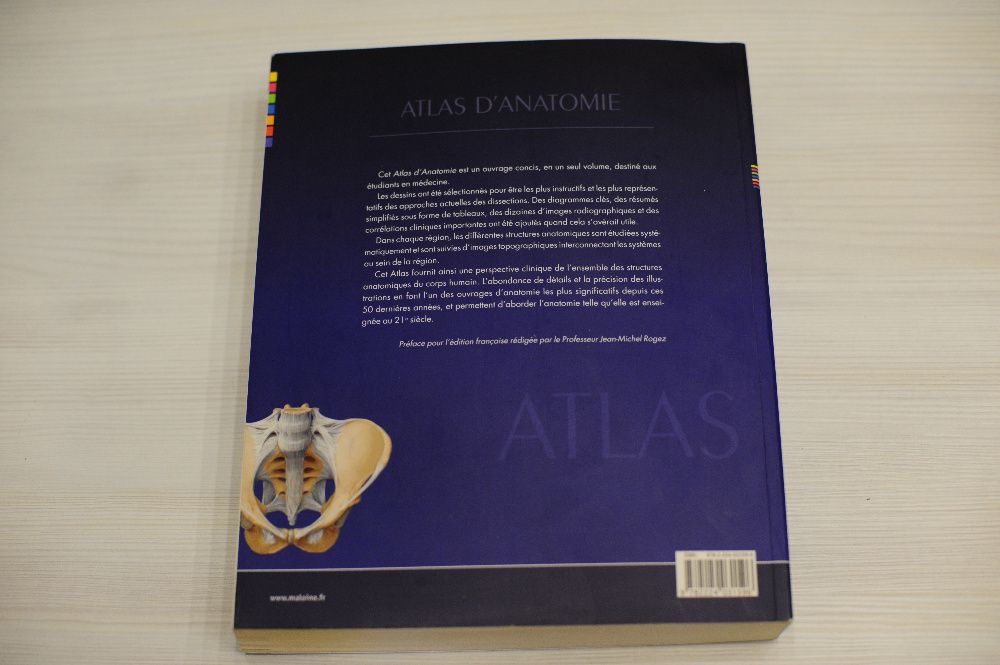 Атлас анатомии человека на французском atlas d'anatomie MALOINE 2010