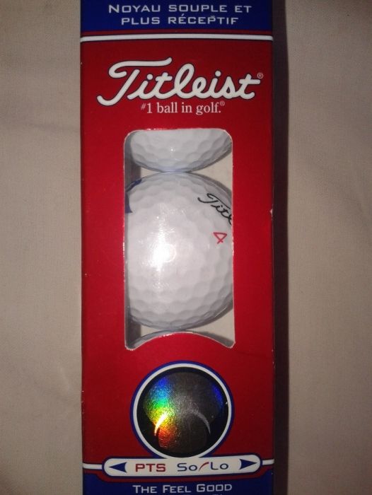 Nowe org piłeczki do golfa Titleist PTS So Lo-połowa kompletu 6sztuk