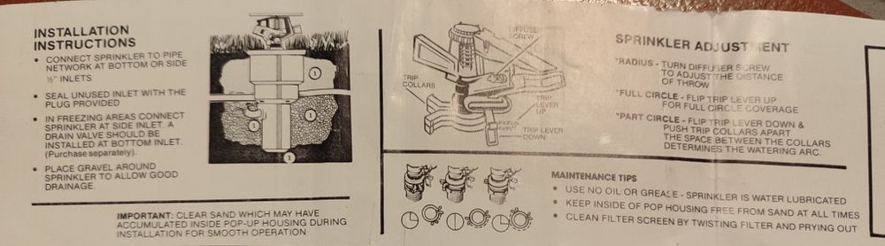 Aspersores emergentes de impacto (par).