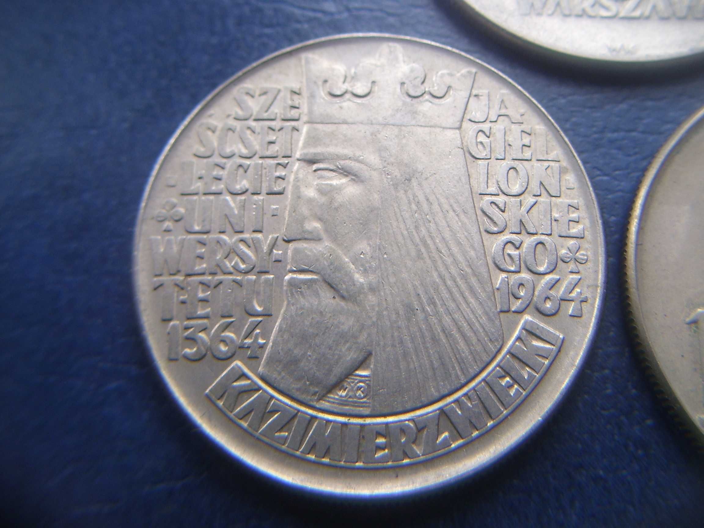 Stare monety 10 złotych 1964 , 1965 K. Wielki wypukły Nike Kolumna PRL