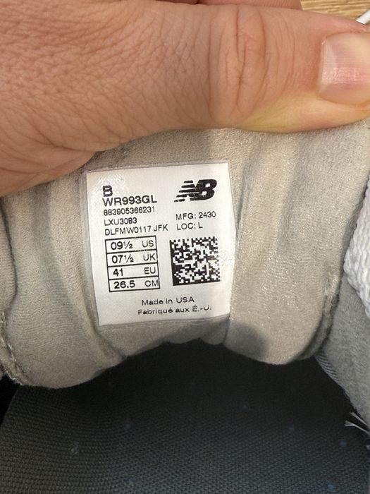 Нові без коробки кросівки new balance 993 США 41-26см  оригінал